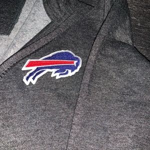 Youth Buffalo Bills, Quarter zip pullover sweater, size M